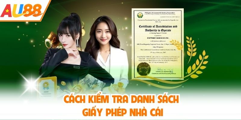 Cách kiểm tra danh sách giấy phép